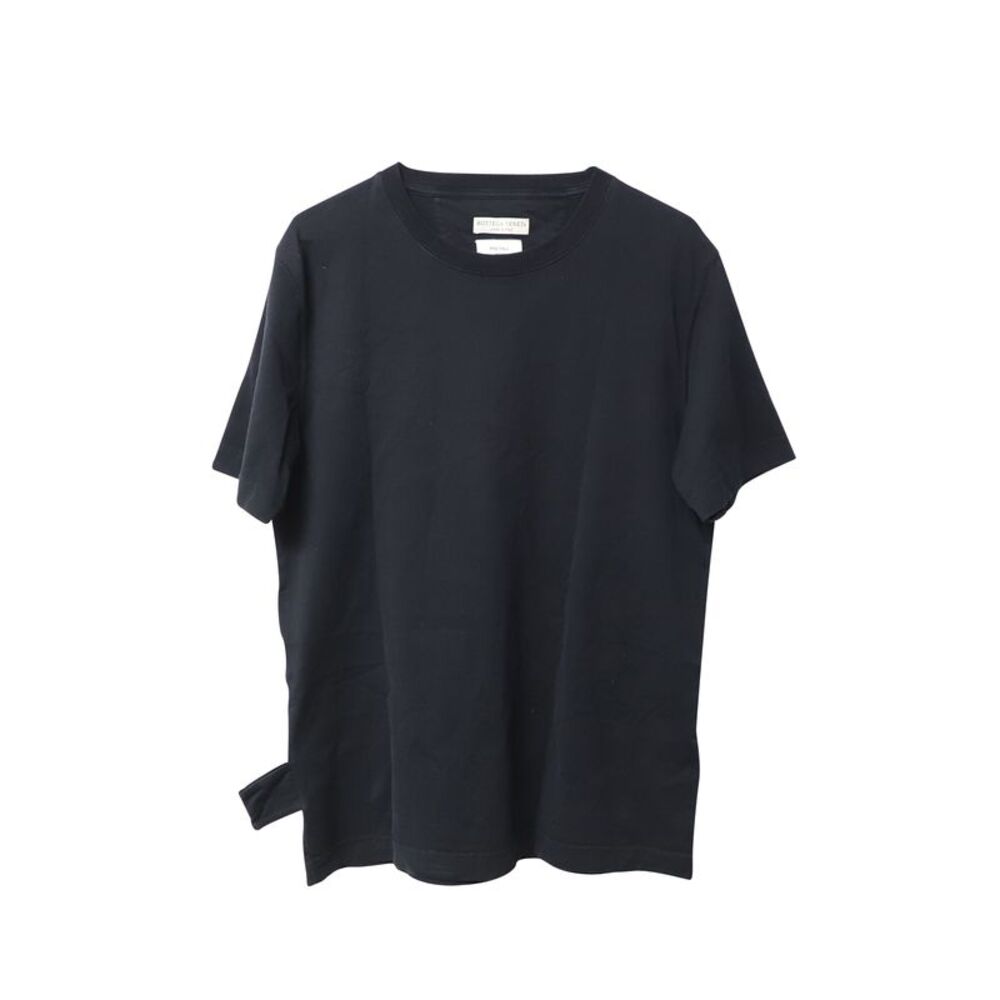 Bottega Veneta Crew Neck T-shirt in Black Cotton